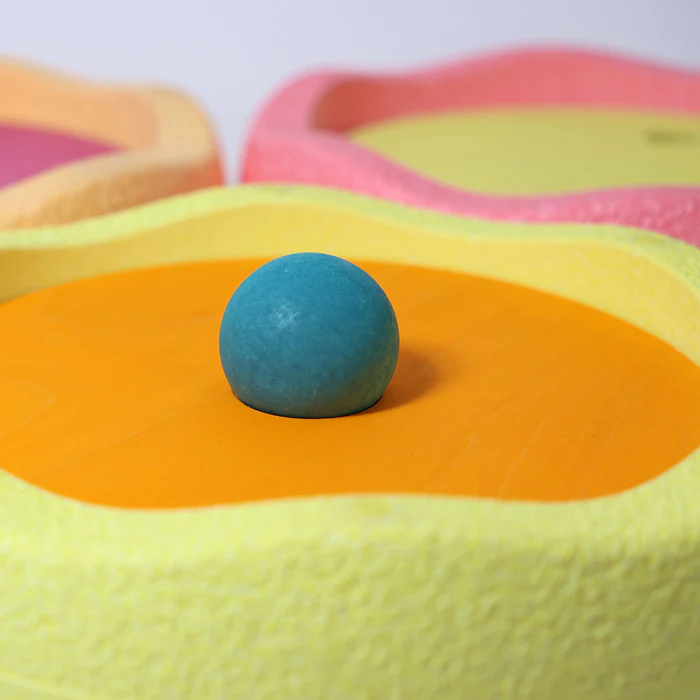 Grimm´s x Stapelstein® veerevad kettad, soojad pastellid Grimm's puidust mänguasjad - HellyK - Kvaliteetsed lasteriided, villariided, barefoot jalatsid