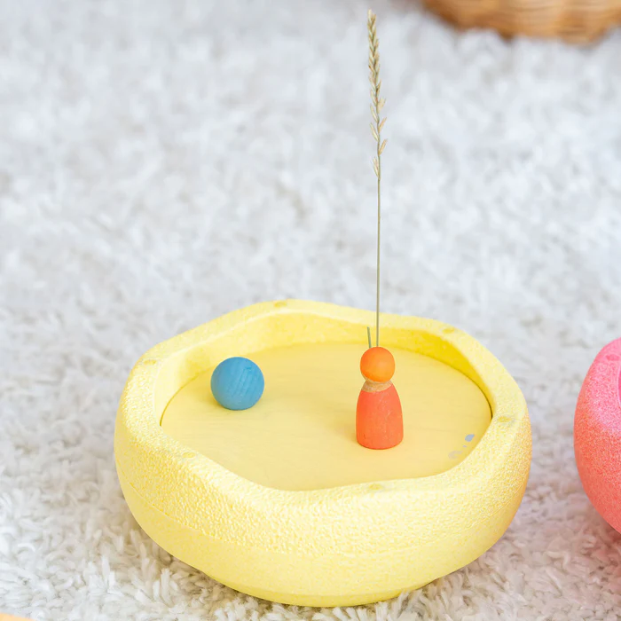 Grimm´s x Stapelstein® veerevad kettad, soojad pastellid Grimm's puidust mänguasjad - HellyK - Kvaliteetsed lasteriided, villariided, barefoot jalatsid