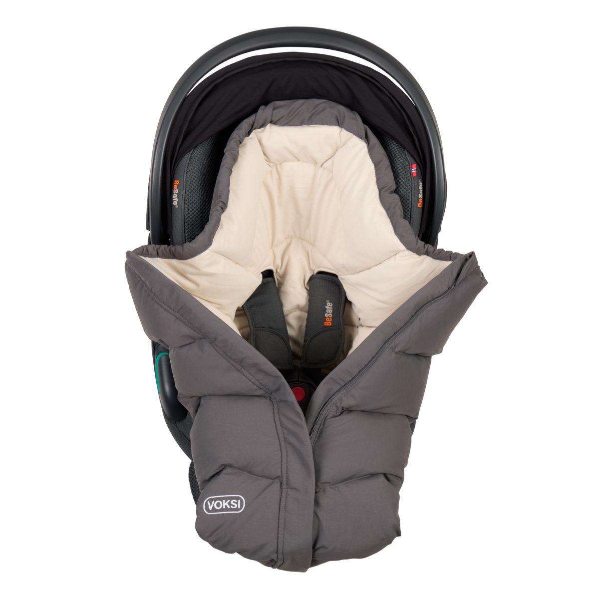 Voksi soojakott turvahälli või vankrisse Move Grey Solid Kodumaailm ja muud tarvikud - HellyK - Kvaliteetsed lasteriided, villariided, barefoot jalatsid