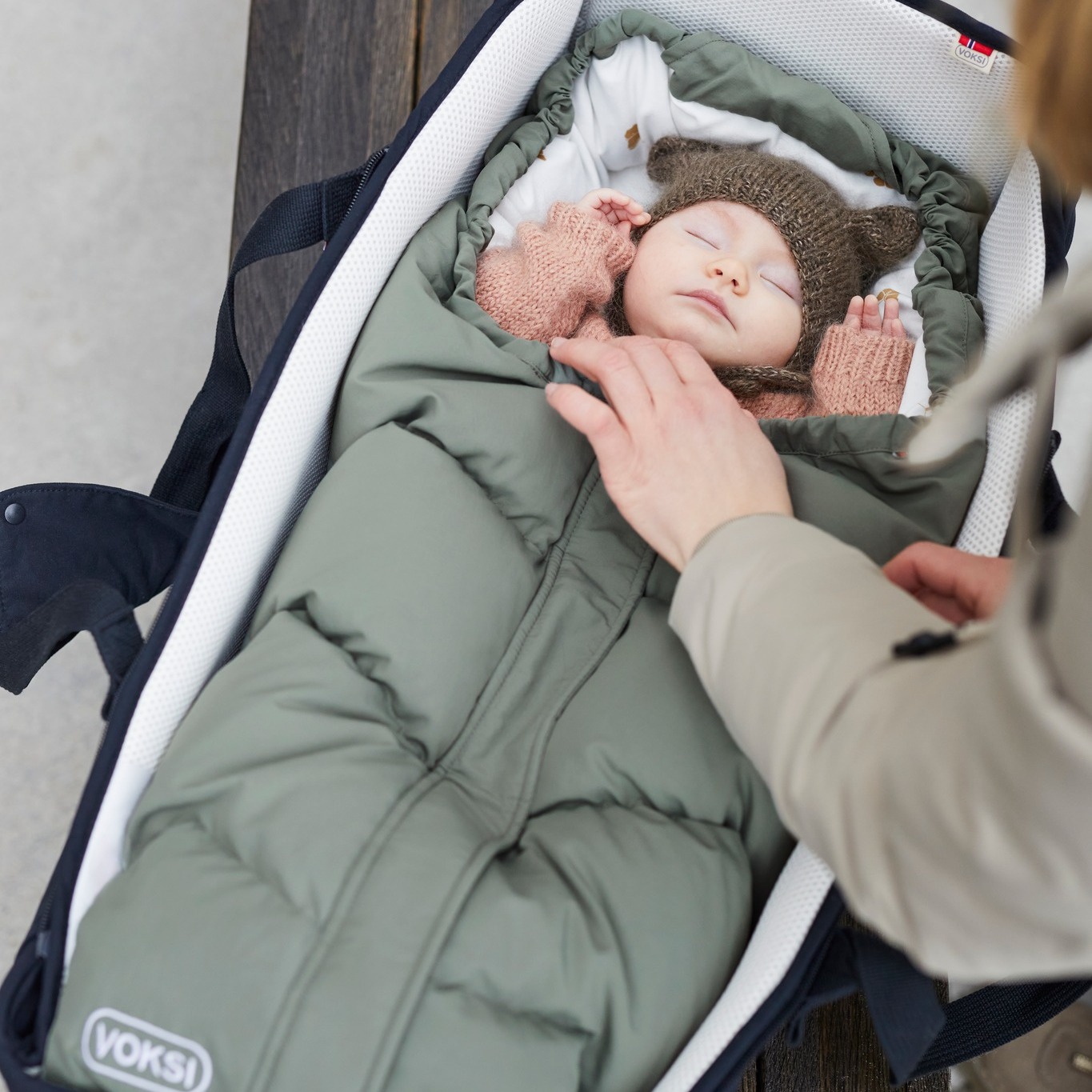 Voksi soojakott turvahälli või vankrisse Move Meadow Green Clover Kodumaailm ja muud tarvikud - HellyK - Kvaliteetsed lasteriided, villariided, barefoot jalatsid