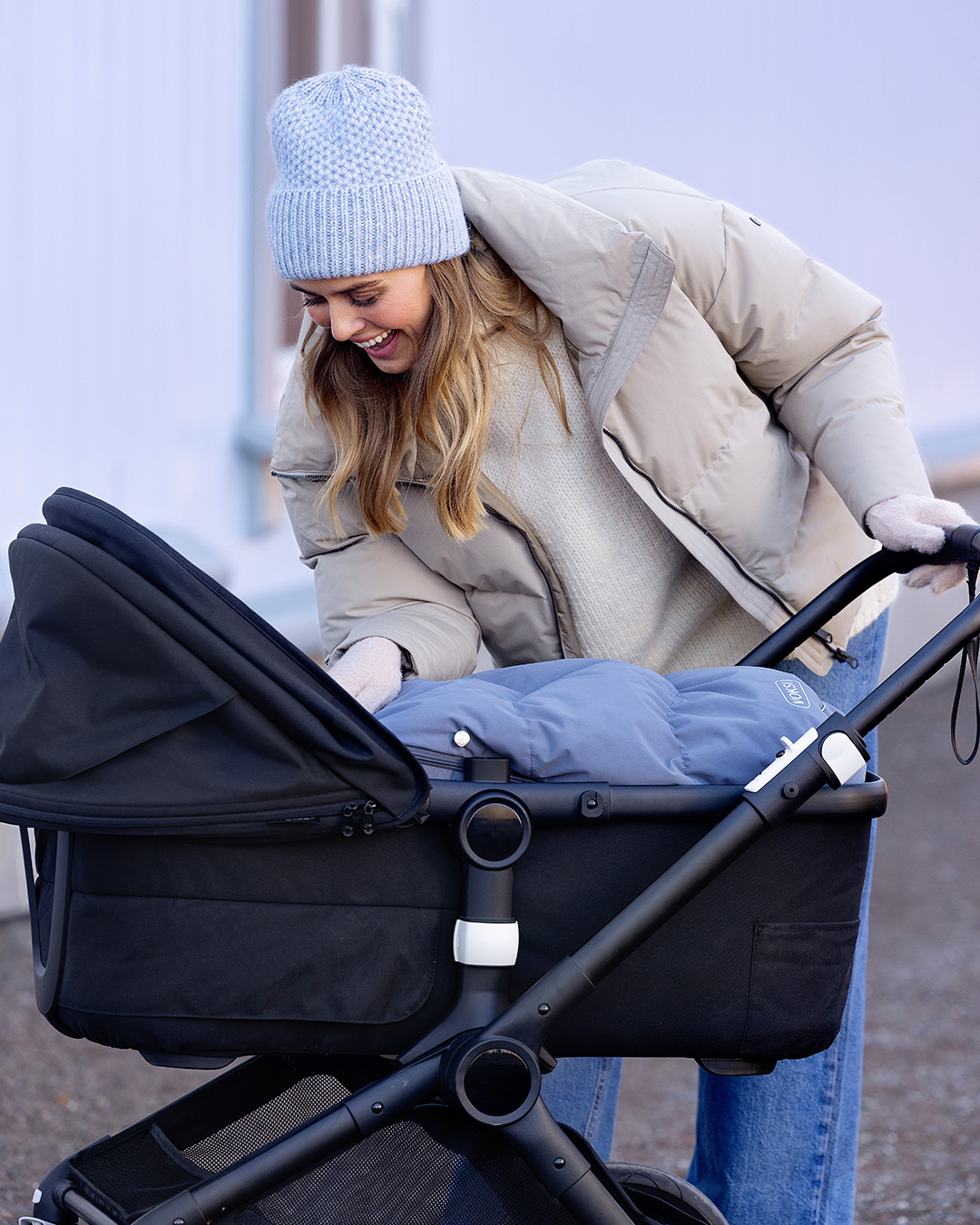 Voksi soojakott Explorer Stone Blue Clower Kodumaailm ja muud tarvikud - HellyK - Kvaliteetsed lasteriided, villariided, barefoot jalatsid