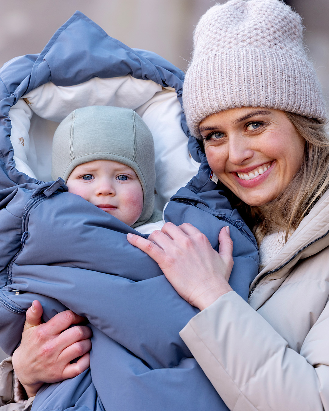 Voksi soojakott Explorer Stone Blue Clower Kodumaailm ja muud tarvikud - HellyK - Kvaliteetsed lasteriided, villariided, barefoot jalatsid