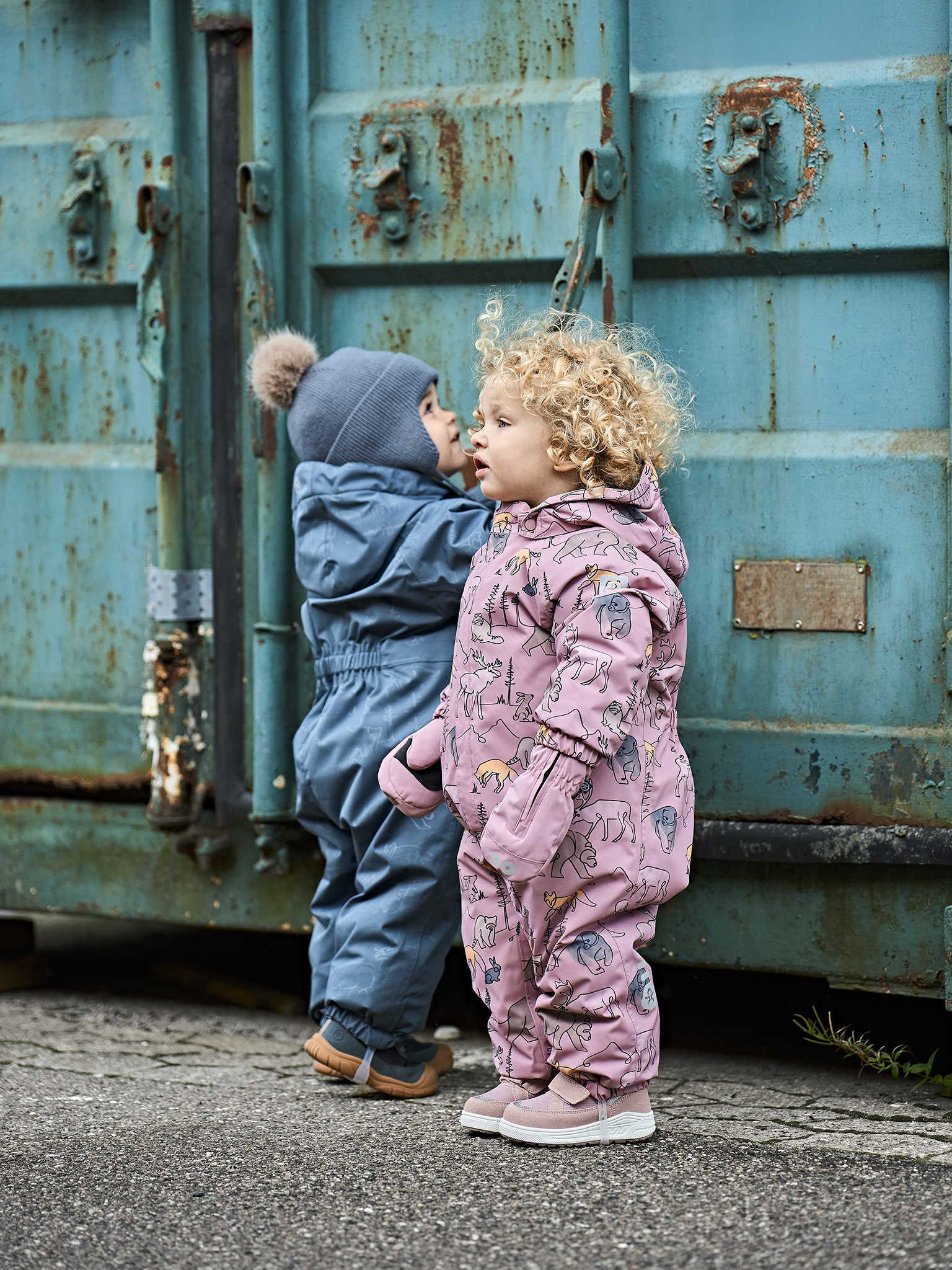 COLOR KIDS Thinsulate labakud lukuga, woodrose Kindad - HellyK - Kvaliteetsed lasteriided, villariided, barefoot jalatsid