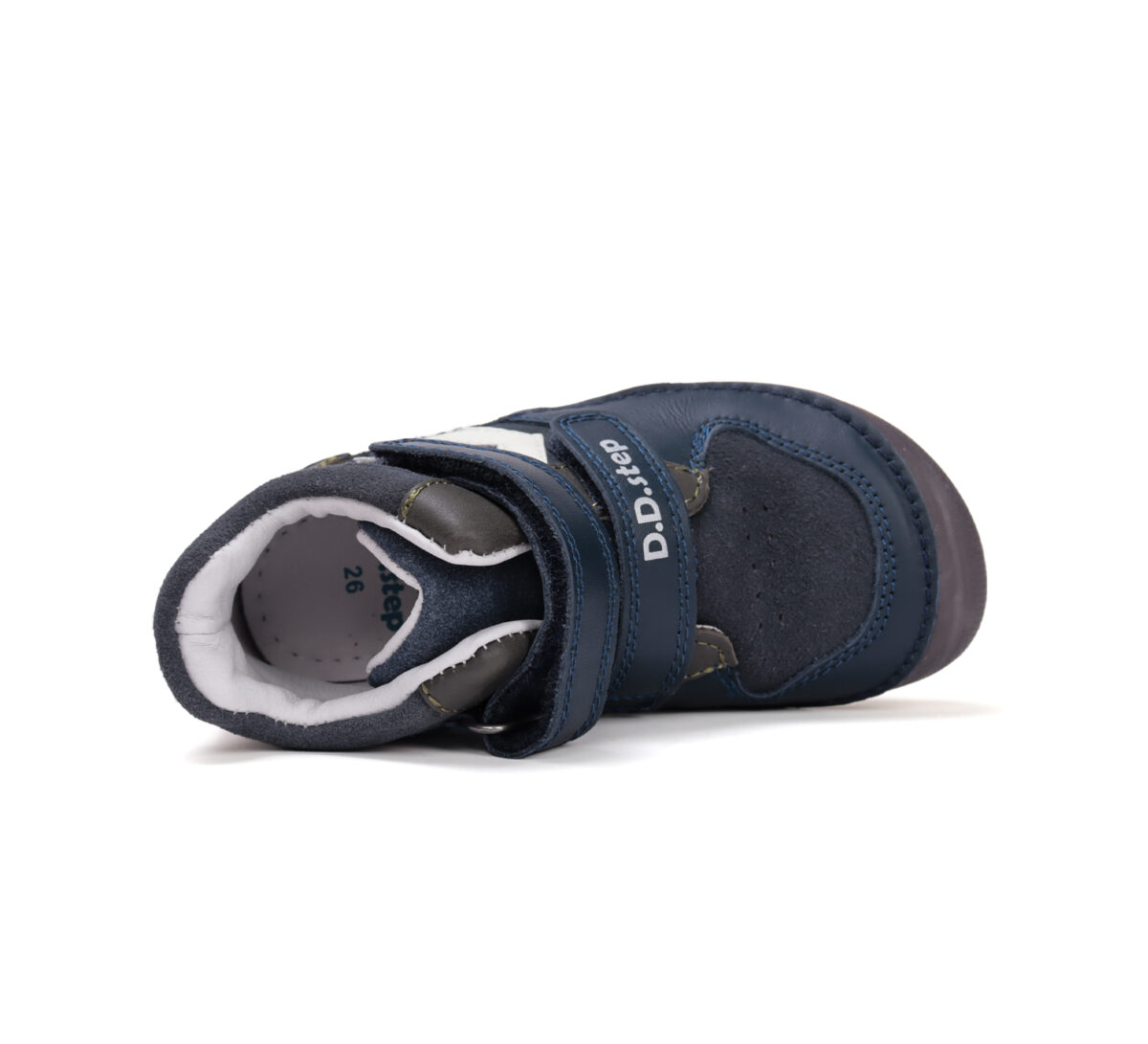 D.D.Step helendava tallaga nahast kevad-/sügissaapad, royal blue 063 D.D.Step - HellyK - Kvaliteetsed lasteriided, villariided, barefoot jalatsid