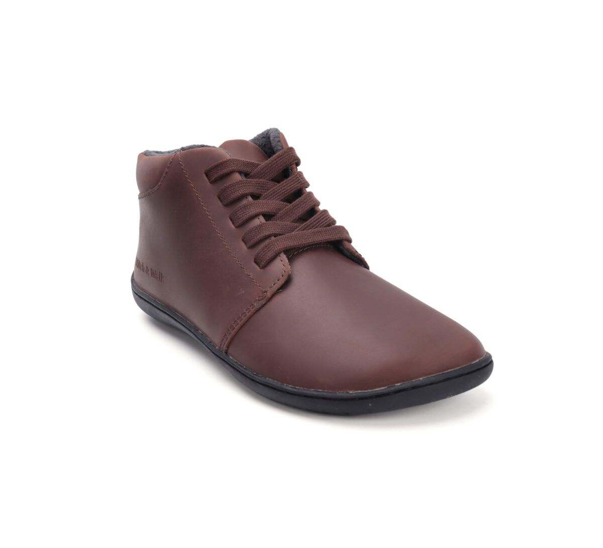 Stitch & Walk õhukese fliisvoodriga nahast saapad, brown Kevad/sügis - HellyK - Kvaliteetsed lasteriided, villariided, barefoot jalatsid