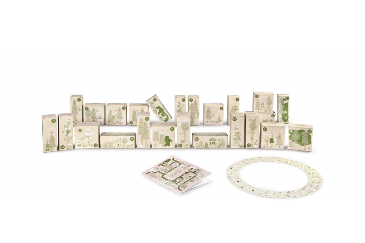 Grapat Advent Calendar 2025 Limited edition Advendikalendrid - HellyK - Kvaliteetsed lasteriided, villariided, barefoot jalatsid