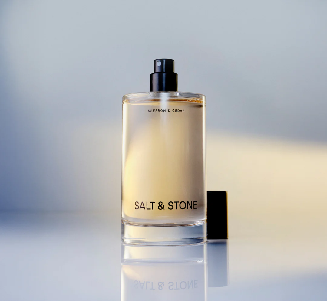 Salt & Stone kehaparfüüm, Saffron & Cedar 100ml Hooldusvahendid, kosmeetika ja aksessuaarid - HellyK - Kvaliteetsed lasteriided, villariided, barefoot jalatsid