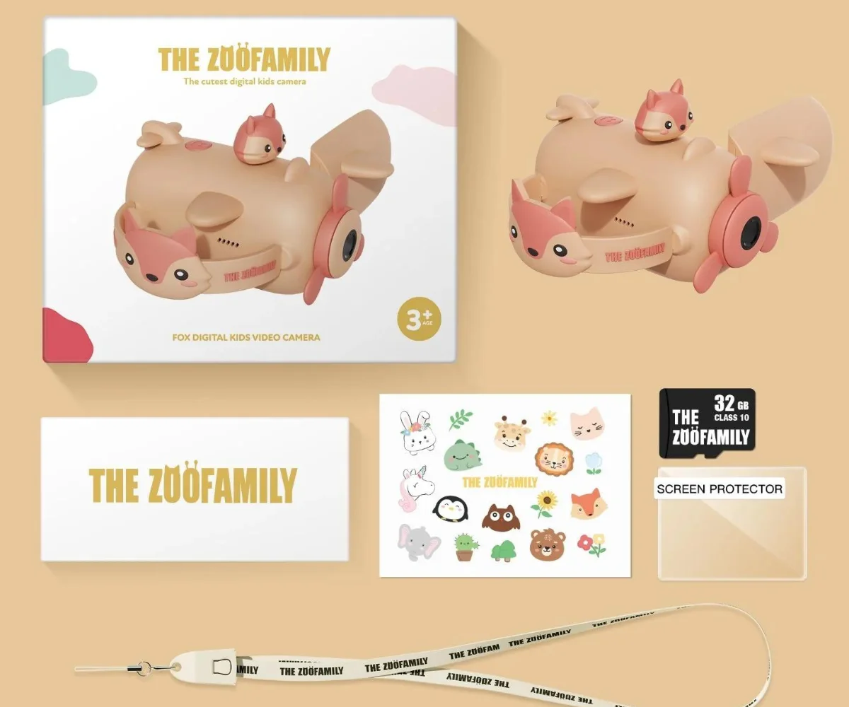 The Zoofamily videokaamera, rebane The Zoofamily videokaamera, rebane Mänguasjad - HellyK - Kvaliteetsed lasteriided, villariided, barefoot jalatsid