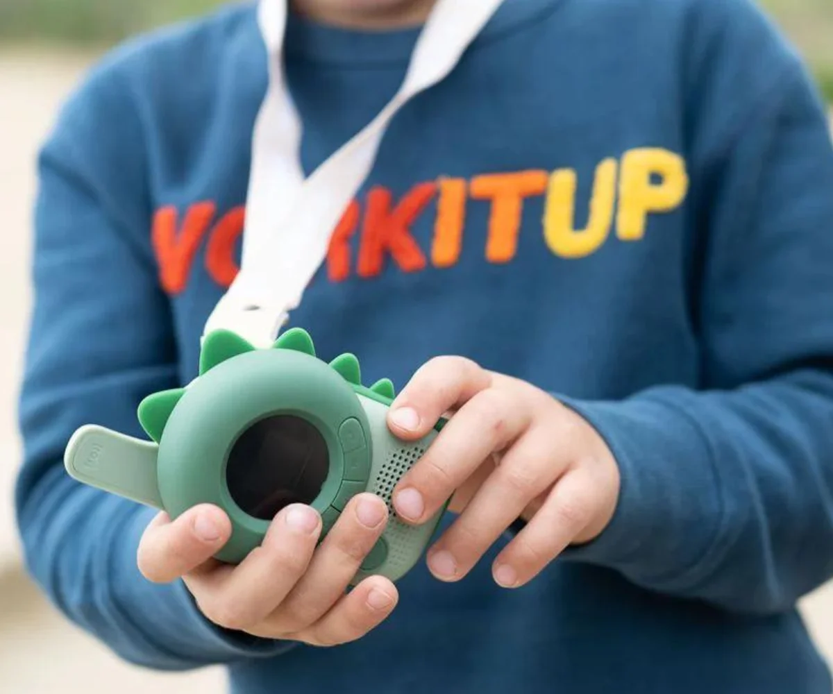 The Zoofamily Walkie Talkie, dino roosa-dino roheline The Zoofamily Walkie Talkie, dino roosa-dino roheline Mänguasjad - HellyK - Kvaliteetsed lasteriided, villariided, barefoot jalatsid