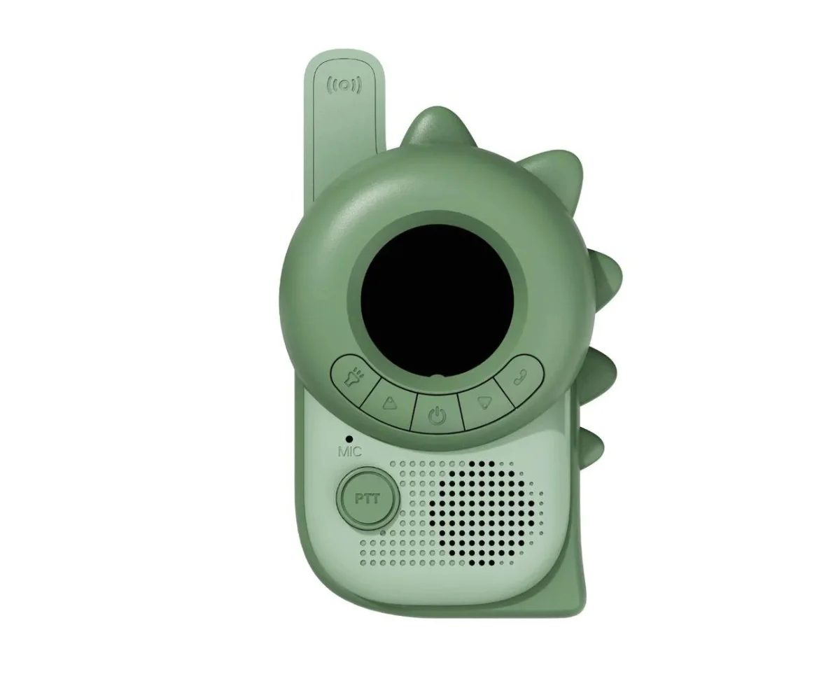 The Zoofamily Walkie Talkie, dino roosa-dino roheline The Zoofamily Walkie Talkie, dino roosa-dino roheline Mänguasjad - HellyK - Kvaliteetsed lasteriided, villariided, barefoot jalatsid