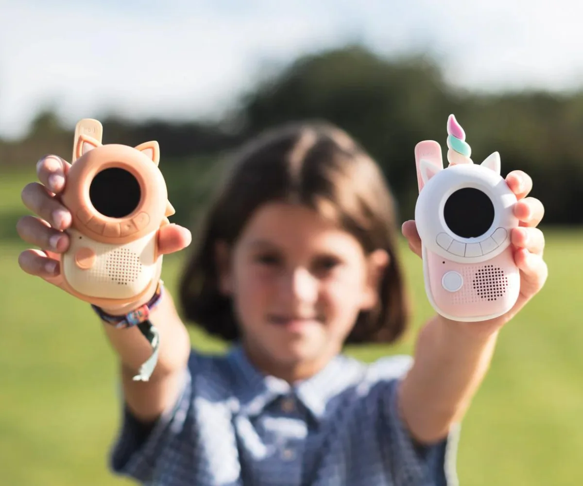 The Zoofamily Walkie Talkie, ükssarvik-rebane Mänguasjad - HellyK - Kvaliteetsed lasteriided, villariided, barefoot jalatsid