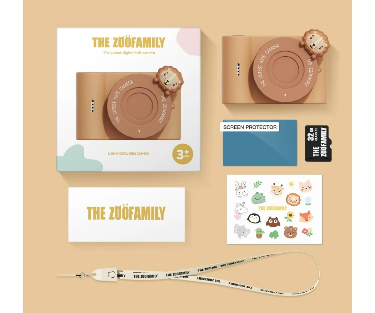 The Zoofamily digikaamera Urban Zoo, lõvi Mänguasjad - HellyK - Kvaliteetsed lasteriided, villariided, barefoot jalatsid