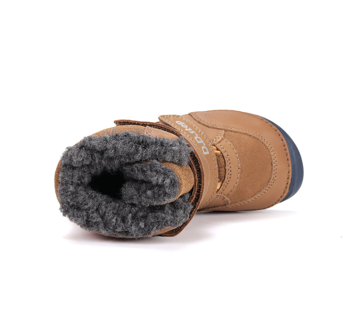 D.D.Step helendava talla ja sooja voodriga barefoot-saapad, chocolate/tööriistad 063 D.D.Step - HellyK - Kvaliteetsed lasteriided, villariided, barefoot jalatsid