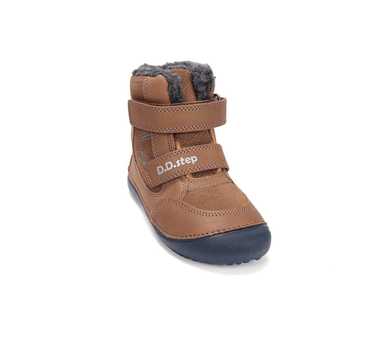 D.D.Step helendava talla ja sooja voodriga barefoot-saapad, chocolate/tööriistad 063 D.D.Step - HellyK - Kvaliteetsed lasteriided, villariided, barefoot jalatsid