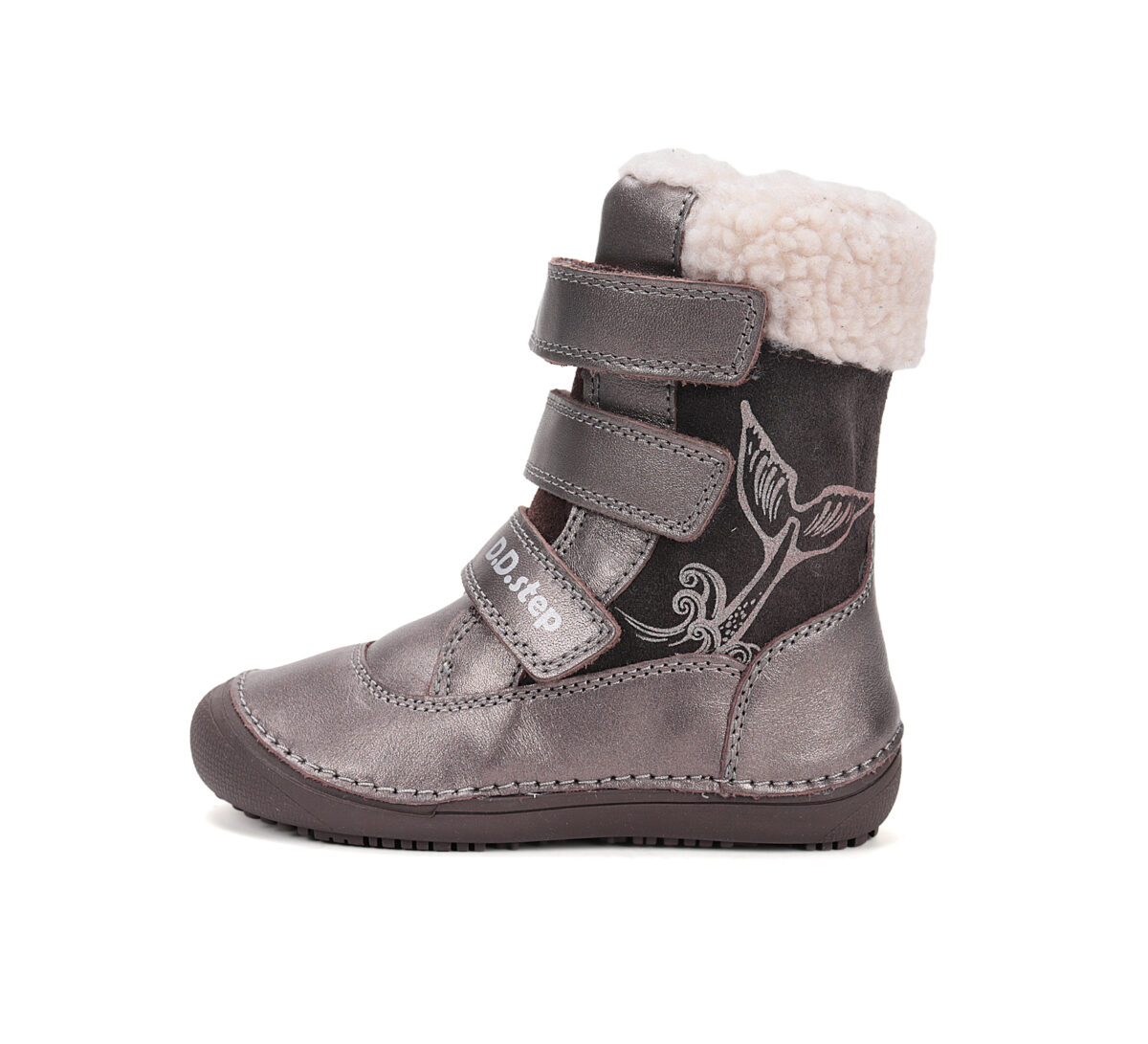 D.D.Step kõrge sääre ja villase voodriga barefoot-saapad, bronze/063 D.D.Step - HellyK - Kvaliteetsed lasteriided, villariided, barefoot jalatsid