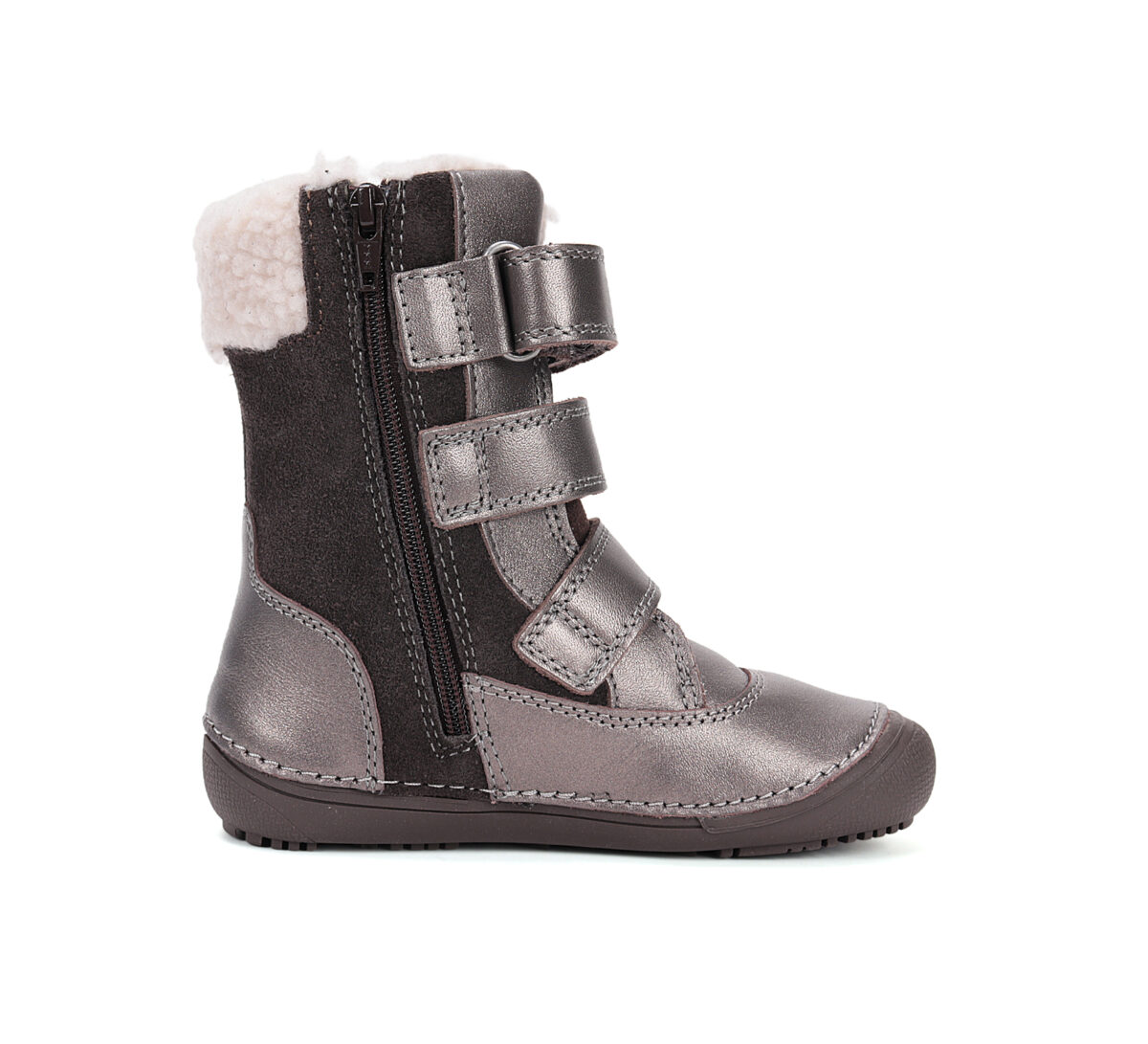 D.D.Step kõrge sääre ja villase voodriga barefoot-saapad, bronze/063 D.D.Step - HellyK - Kvaliteetsed lasteriided, villariided, barefoot jalatsid