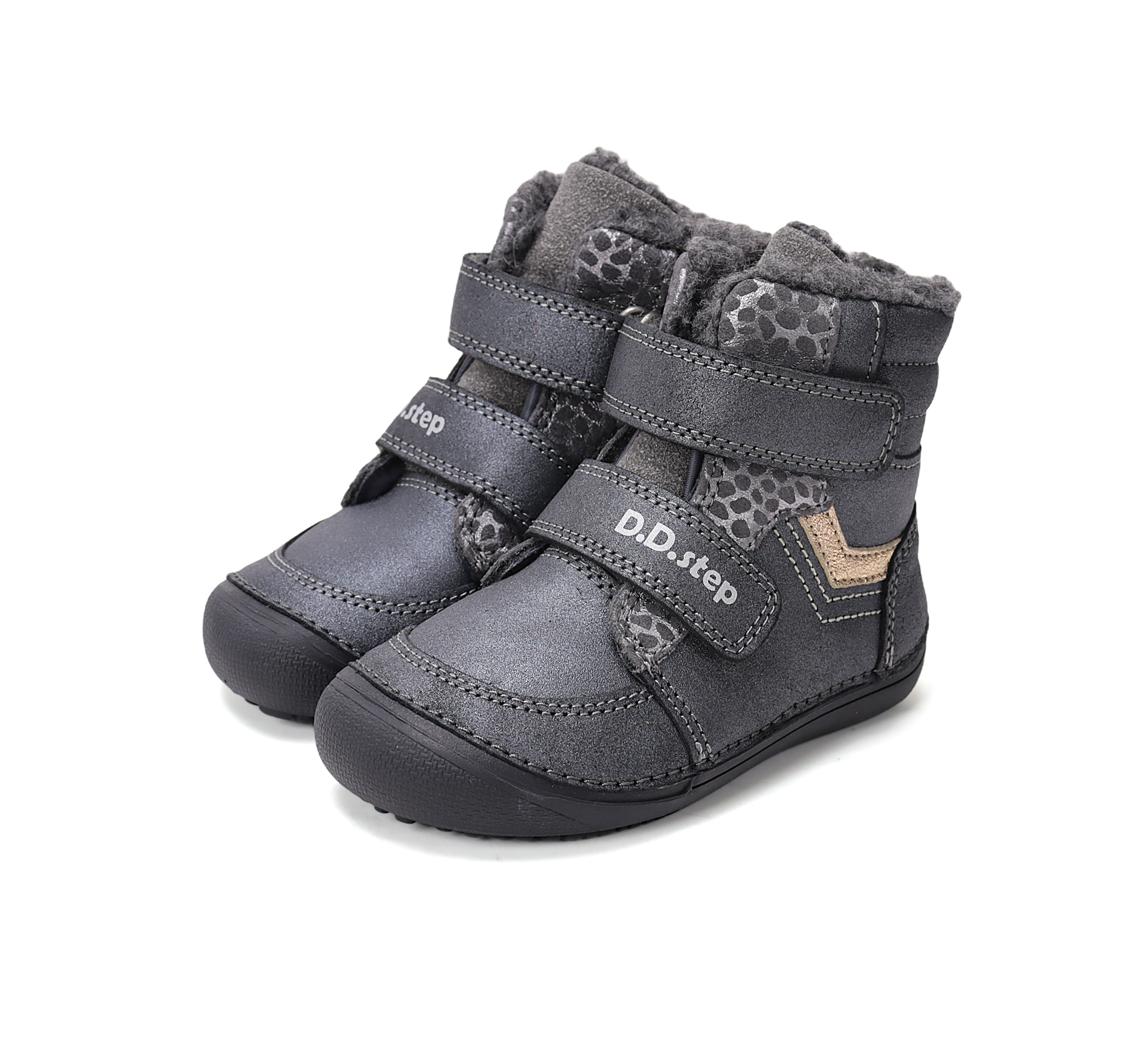 D.D.Step sooja voodriga barefoot-saapad, black/063 D.D.Step - HellyK - Kvaliteetsed lasteriided, villariided, barefoot jalatsid