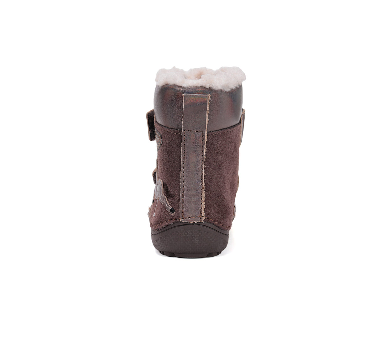 D.D.Step nahast barefoot-saapad, chocolate 063 D.D.Step - HellyK - Kvaliteetsed lasteriided, villariided, barefoot jalatsid