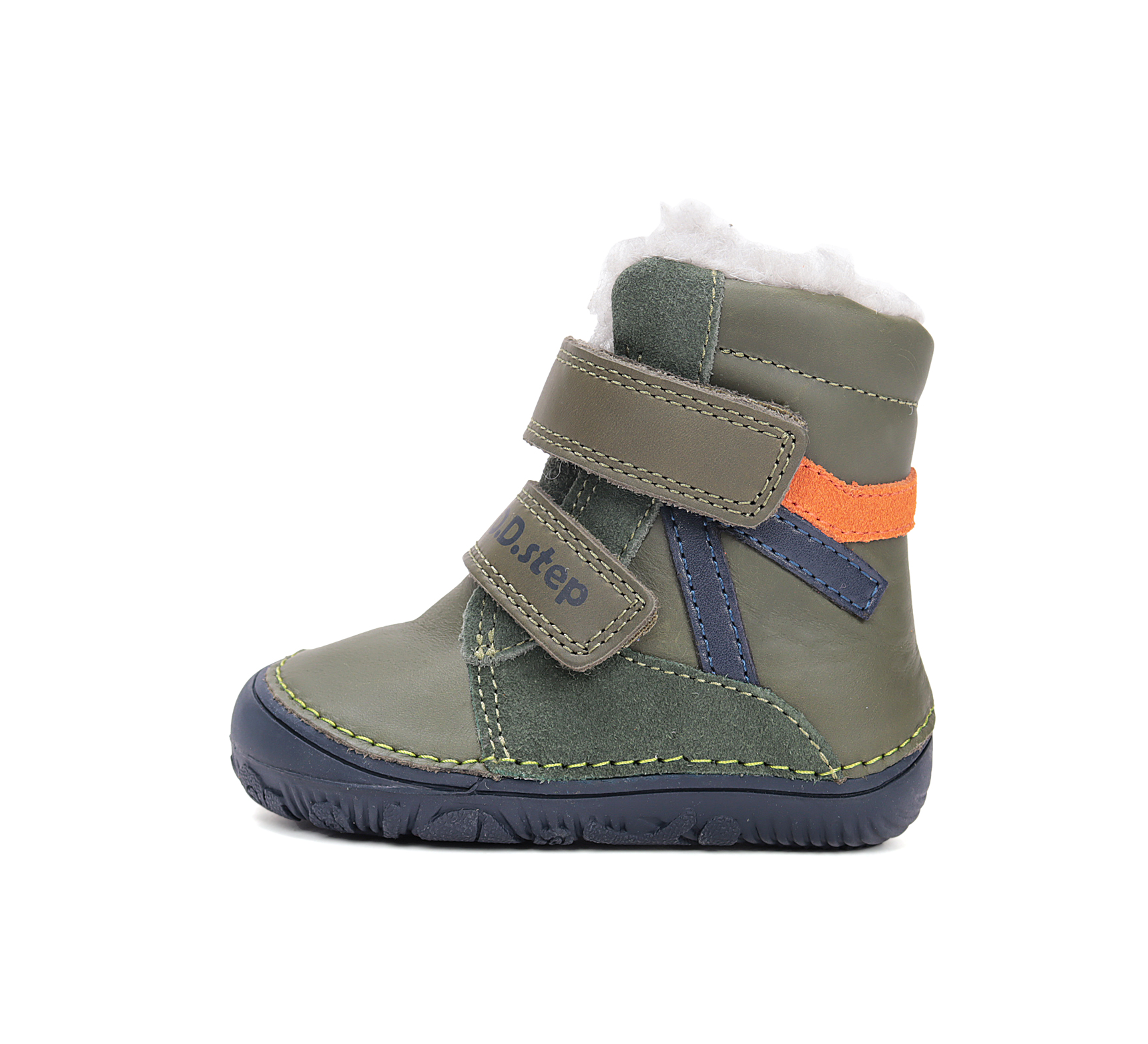 D.D.Step villase voodri ja kõrgema säärega barefoot-saapad, emerald/AW’25 073 D.D.Step - HellyK - Kvaliteetsed lasteriided, villariided, barefoot jalatsid