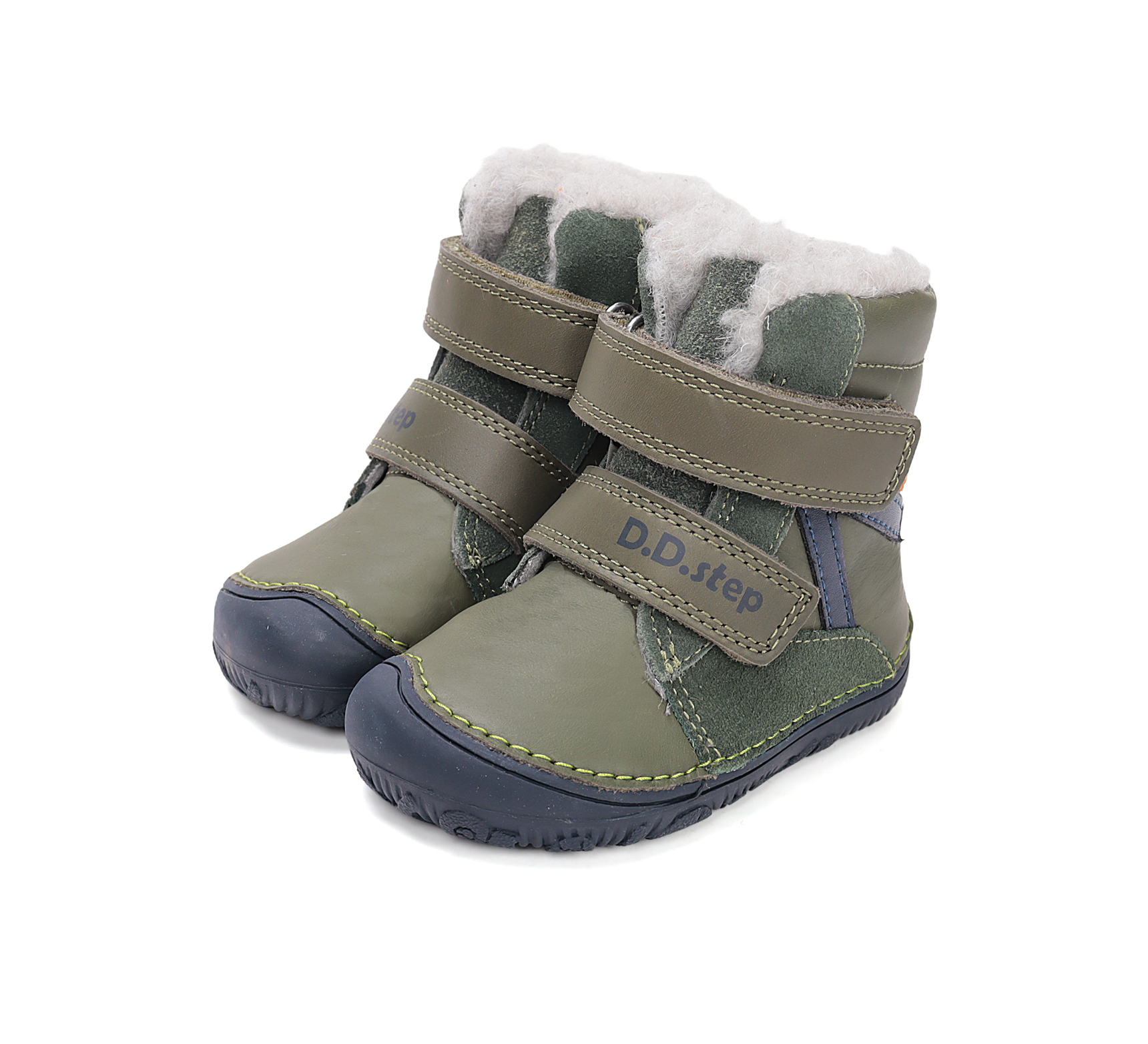 D.D.Step villase voodri ja kõrgema säärega barefoot-saapad, emerald/AW’25 073 D.D.Step - HellyK - Kvaliteetsed lasteriided, villariided, barefoot jalatsid