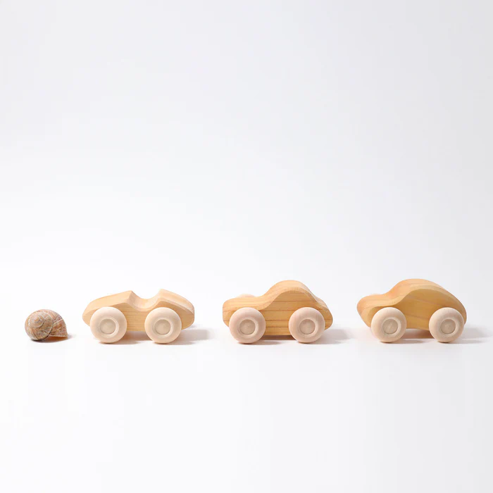 Grimm´s Puidust Autod , natural Grimm's kõristid, autod ja tõmmatavad mänguasjad - HellyK - Kvaliteetsed lasteriided, villariided, barefoot jalatsid