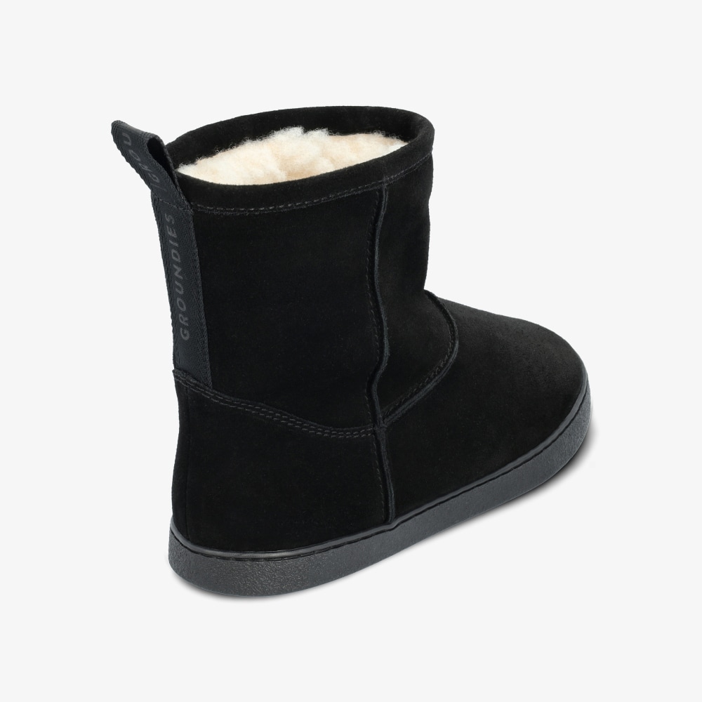 GROUNDIES® Cozy Boot 2.0 Women, black Täiskasvanute barefoot-jalatsid - HellyK - Kvaliteetsed lasteriided, villariided, barefoot jalatsid