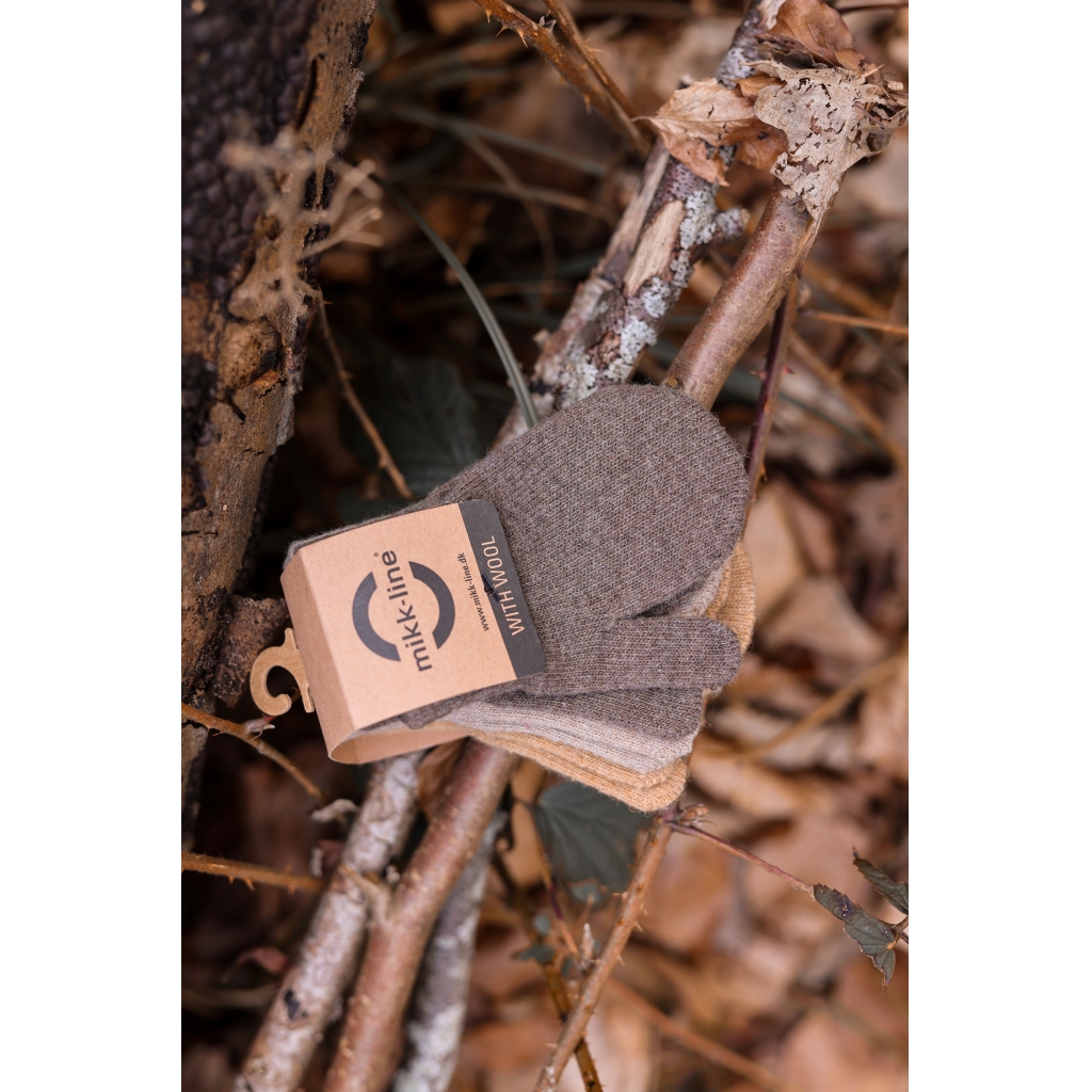 Mikk-Line lambavillaga labakud, 3 pakk, chocolate chip Mikk-Line - HellyK - Kvaliteetsed lasteriided, villariided, barefoot jalatsid