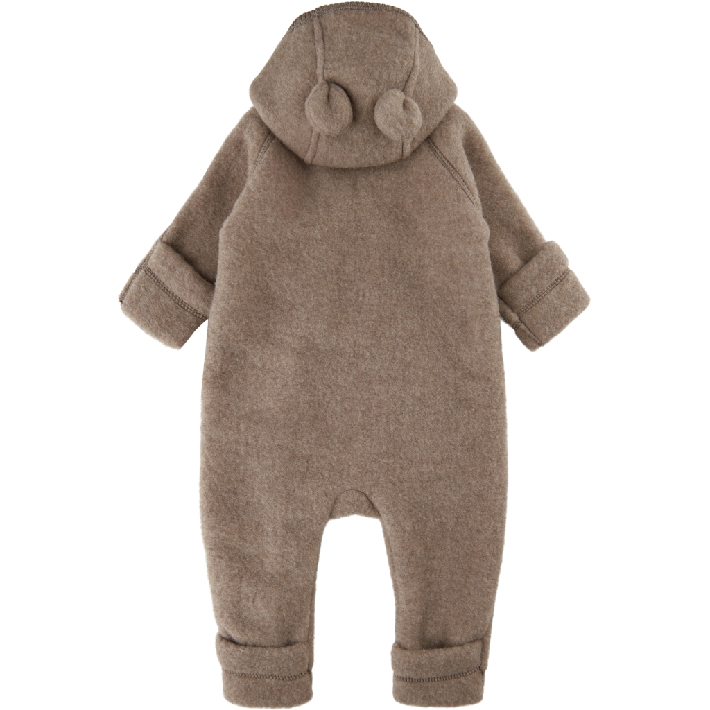 Mikk-Line meriinofliisist kombe kapuutsi ja kõrvadega, melange denver Mikk-Line - HellyK - Kvaliteetsed lasteriided, villariided, barefoot jalatsid