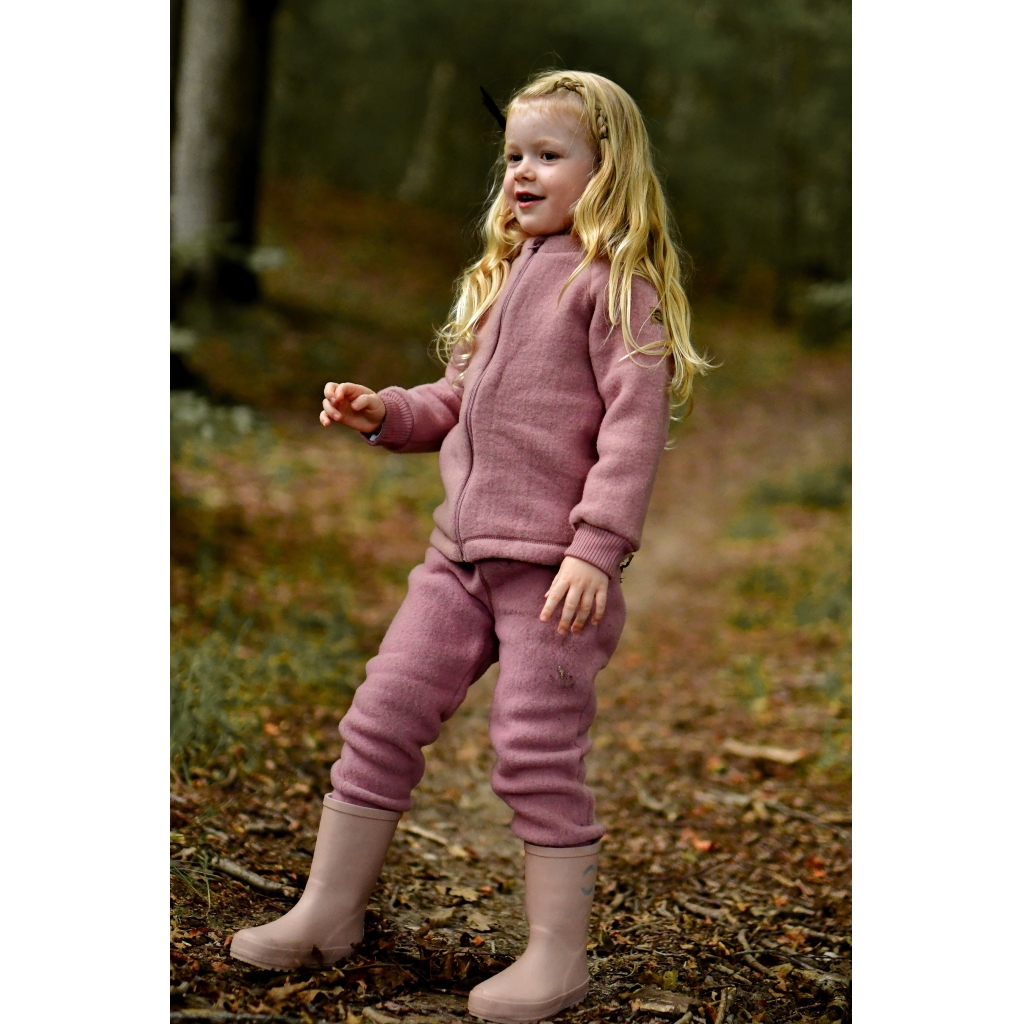 Mikk-Line Meriinovillasest fliisist püksid, burlwood Mikk-Line - HellyK - Kvaliteetsed lasteriided, villariided, barefoot jalatsid