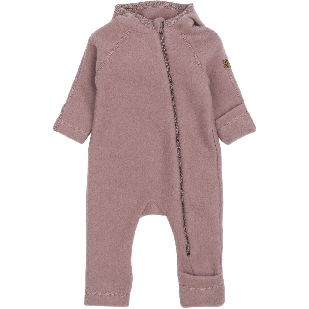Mikk-Line meriinofliisist kombe kapuutsi ja kõrvadega, twilight mauve Mikk-Line - HellyK - Kvaliteetsed lasteriided, villariided, barefoot jalatsid
