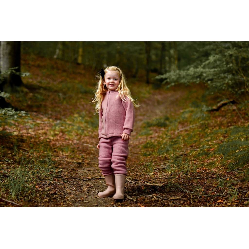 Mikk-Line Meriinovillasest fliisist püksid, burlwood Mikk-Line - HellyK - Kvaliteetsed lasteriided, villariided, barefoot jalatsid