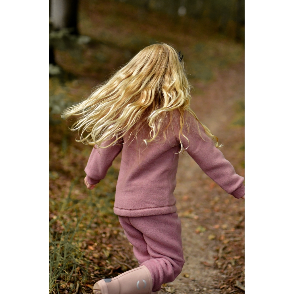 Mikk-Line Meriinovillasest fliisist püksid, burlwood Mikk-Line - HellyK - Kvaliteetsed lasteriided, villariided, barefoot jalatsid