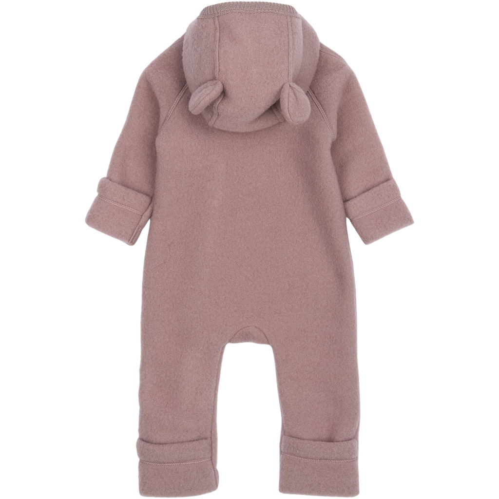 Mikk-Line meriinofliisist kombe kapuutsi ja kõrvadega, twilight mauve Mikk-Line - HellyK - Kvaliteetsed lasteriided, villariided, barefoot jalatsid