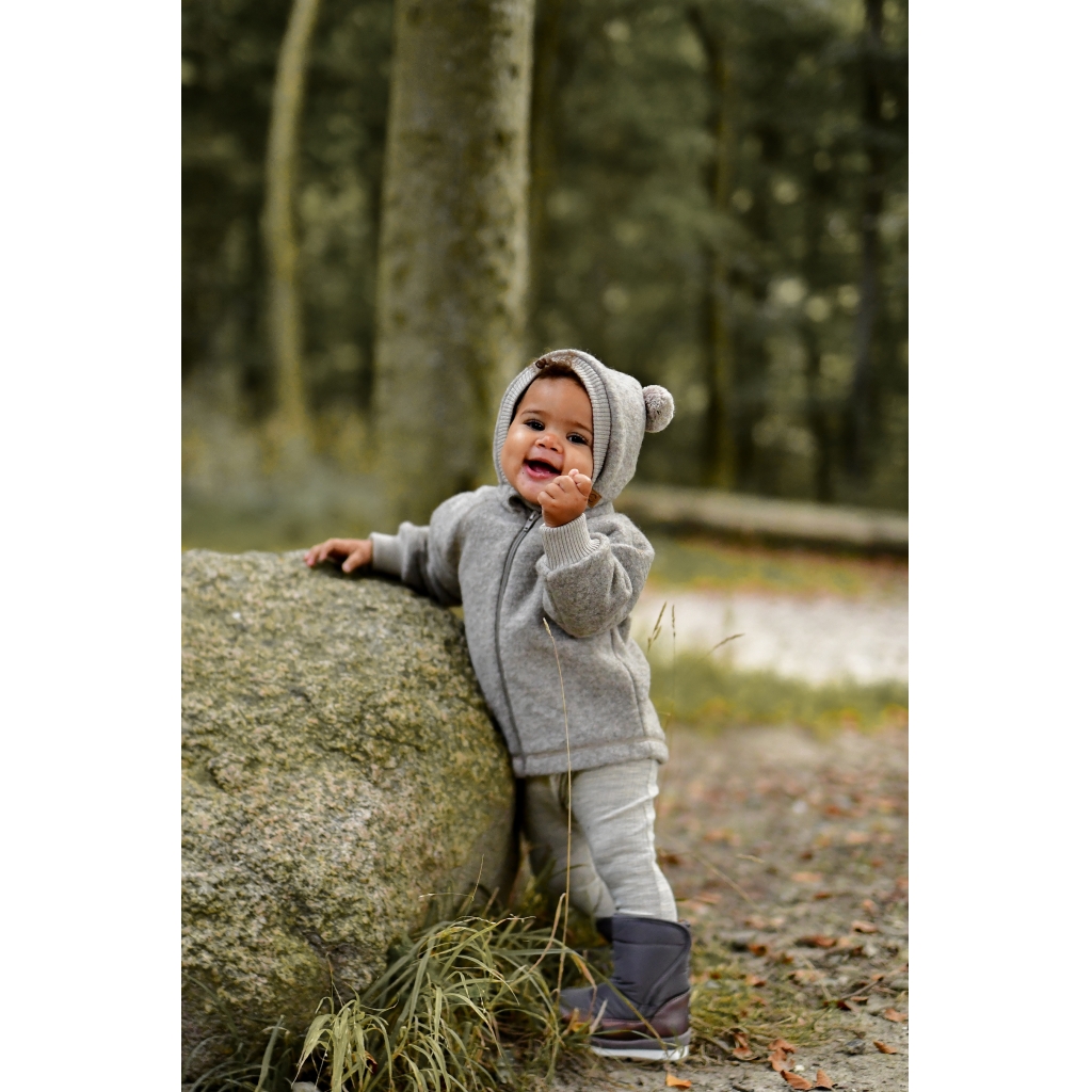 Mikk-Line vanutatud meriinovillast jakk, melange denver Mikk-Line vanutatud meriinovillast jakk, melange denver Mikk-Line - HellyK - Kvaliteetsed lasteriided, villariided, barefoot jalatsid