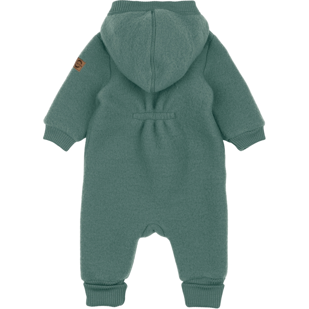 Mikk-Line meriinofliisist kombe kapuutsiga, balsam green Mikk-Line - HellyK - Kvaliteetsed lasteriided, villariided, barefoot jalatsid