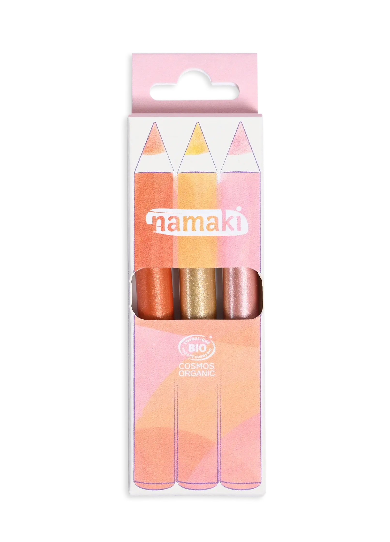 NAMAKI Glitter jumestuspliiatsid Moolight, 3tk Hooldusvahendid, kosmeetika ja aksessuaarid - HellyK - Kvaliteetsed lasteriided, villariided, barefoot jalatsid