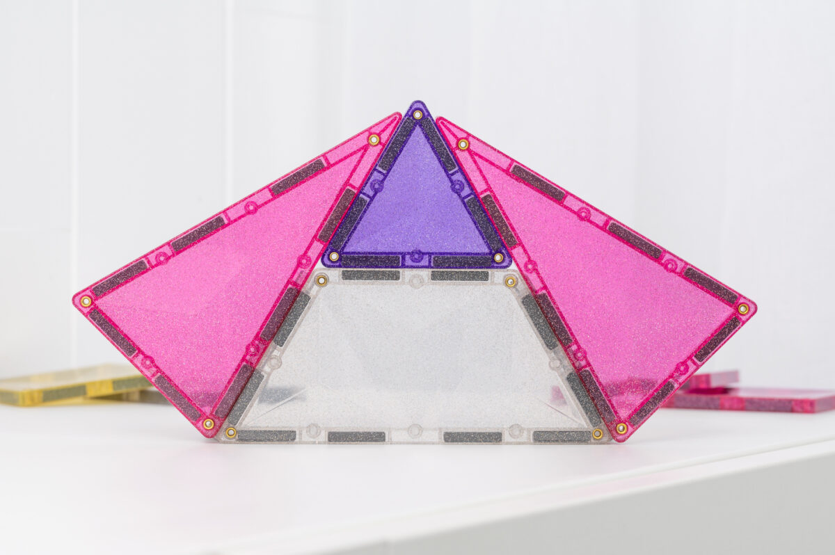 Connetix Glitter Unicorn Pack 56 pc, sädelevad magnetklotsid ✨ CONNETIX magnetklotsid - HellyK - Kvaliteetsed lasteriided, villariided, barefoot jalatsid