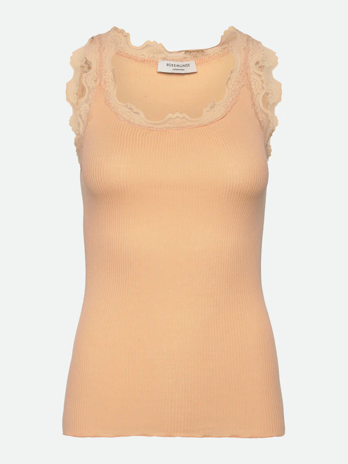 Rosemunde Babette siidist särgik, peach fuzz Naistele - HellyK - Kvaliteetsed lasteriided, villariided, barefoot jalatsid