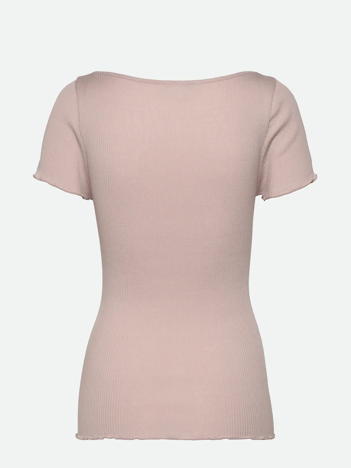 Rosemunde pitsiga siidist pluus, vintage powder Naistele - HellyK - Kvaliteetsed lasteriided, villariided, barefoot jalatsid