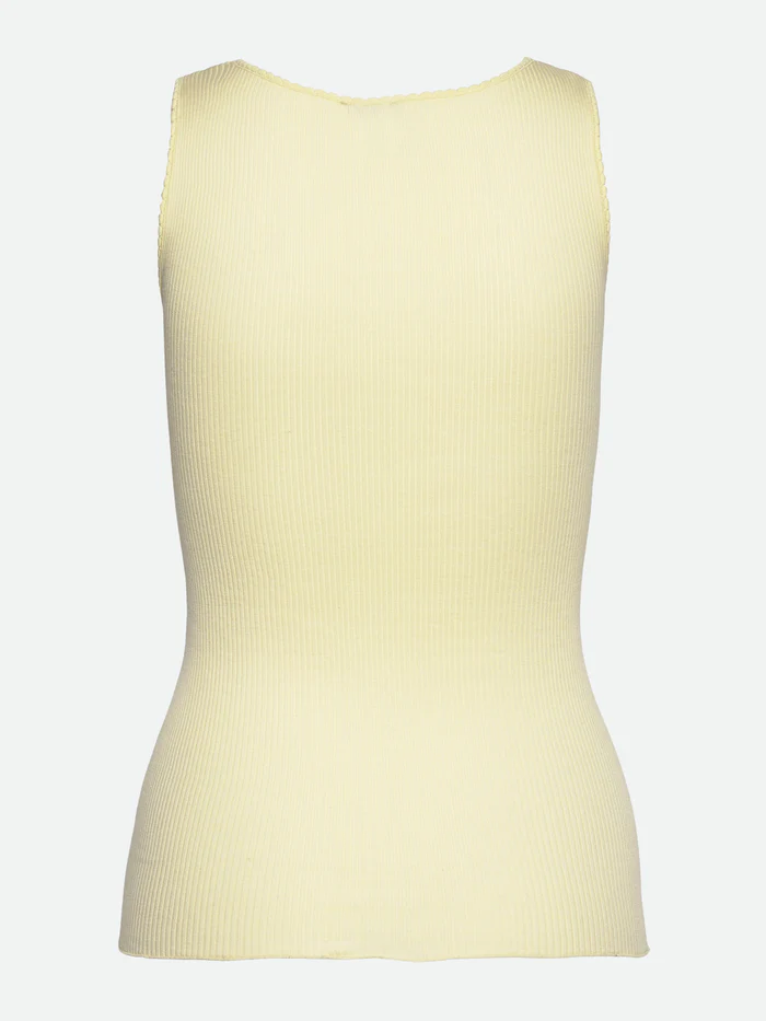 Rosemunde Beatha siidist särgik pitsita, pastel yellow Naistele - HellyK - Kvaliteetsed lasteriided, villariided, barefoot jalatsid