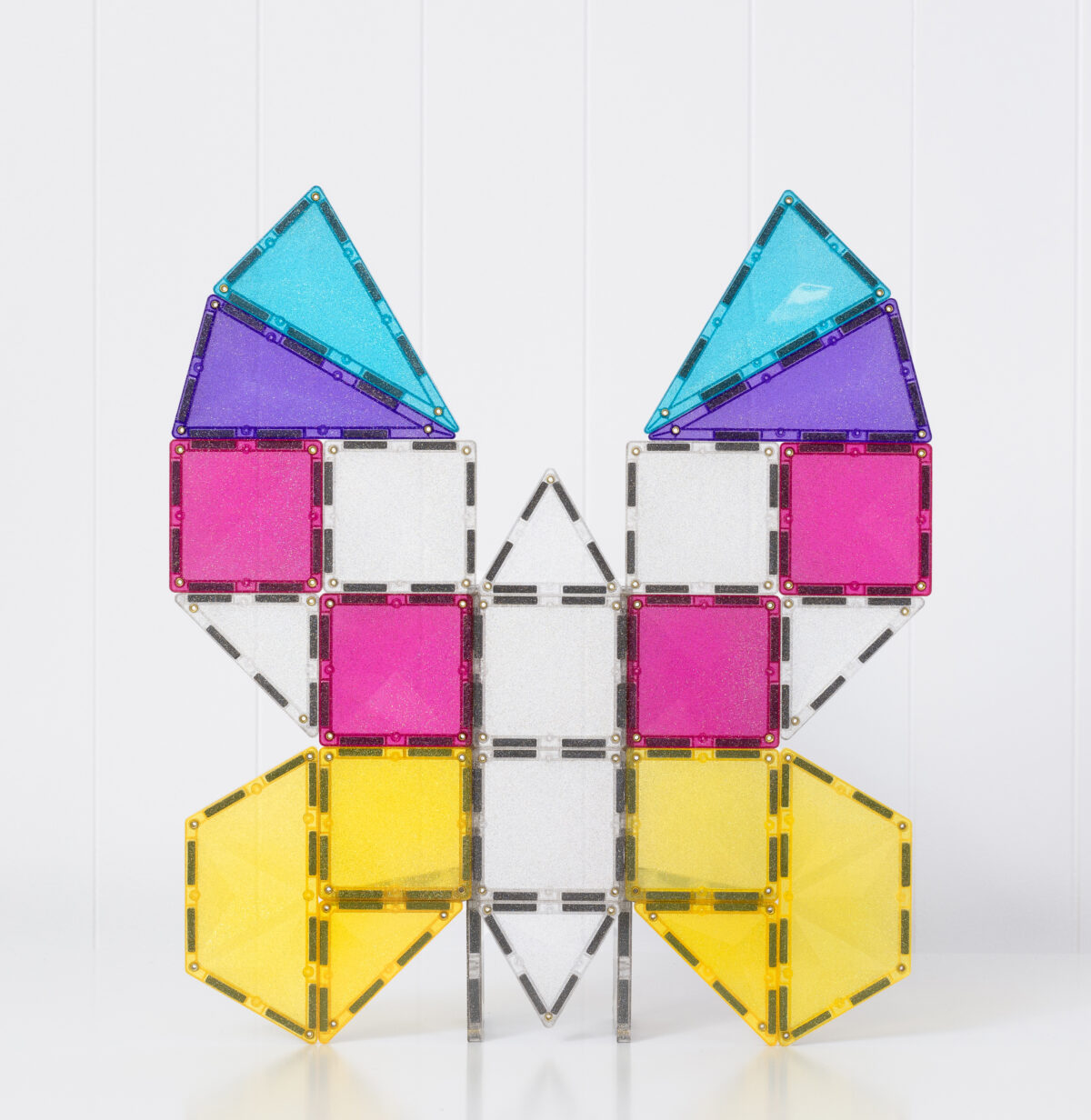 Connetix Glitter Unicorn Pack 56 pc, sädelevad magnetklotsid ✨ CONNETIX magnetklotsid - HellyK - Kvaliteetsed lasteriided, villariided, barefoot jalatsid