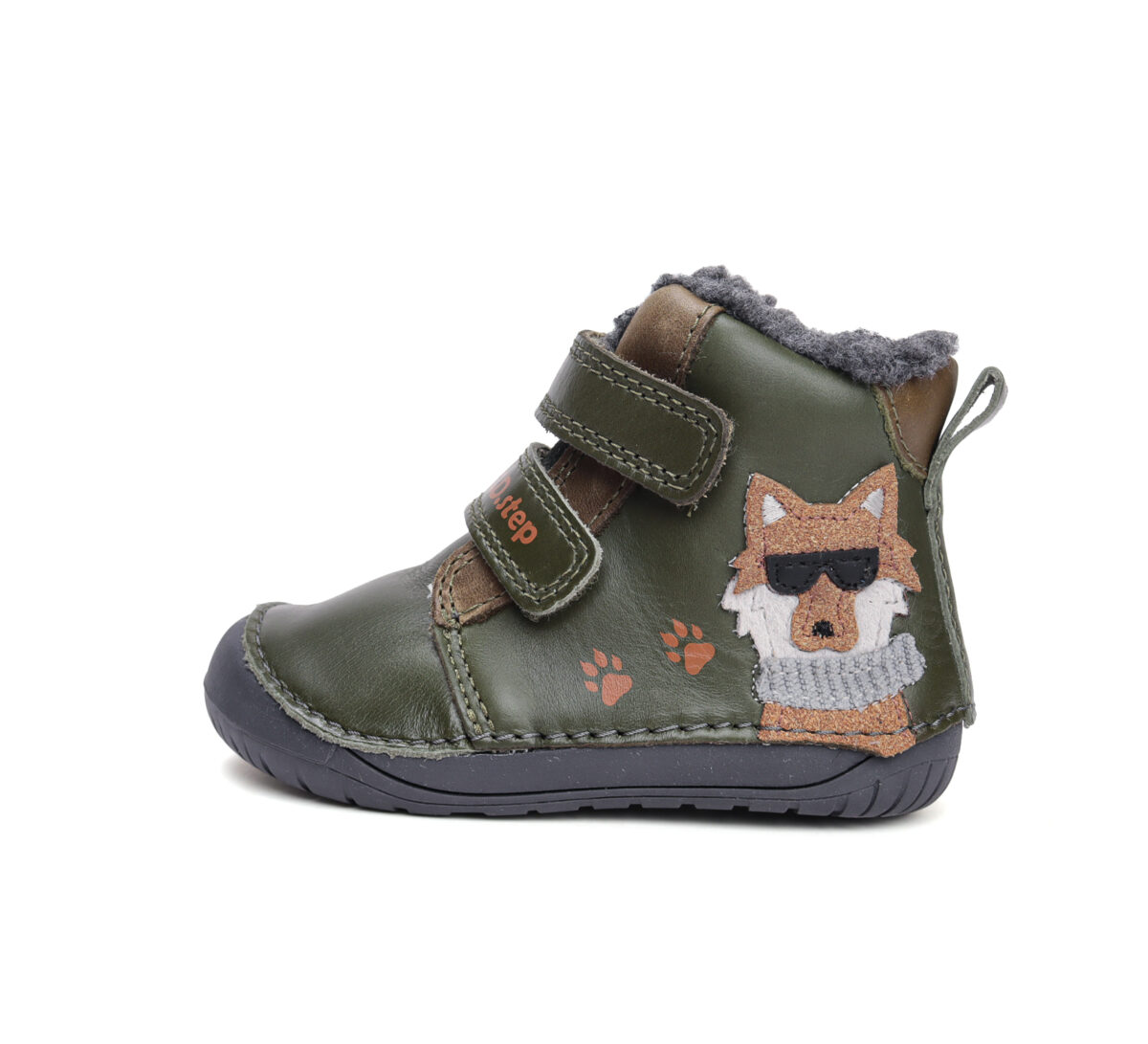 D.D.Step nahast barefoot-saapad, emerald/hunt D.D.Step - HellyK - Kvaliteetsed lasteriided, villariided, barefoot jalatsid