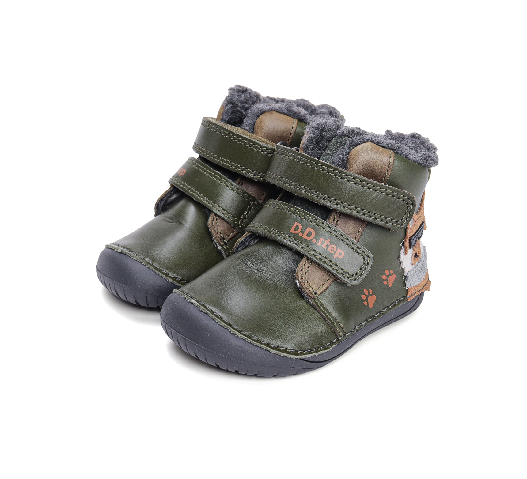 D.D.Step nahast barefoot-saapad, emerald/hunt D.D.Step - HellyK - Kvaliteetsed lasteriided, villariided, barefoot jalatsid