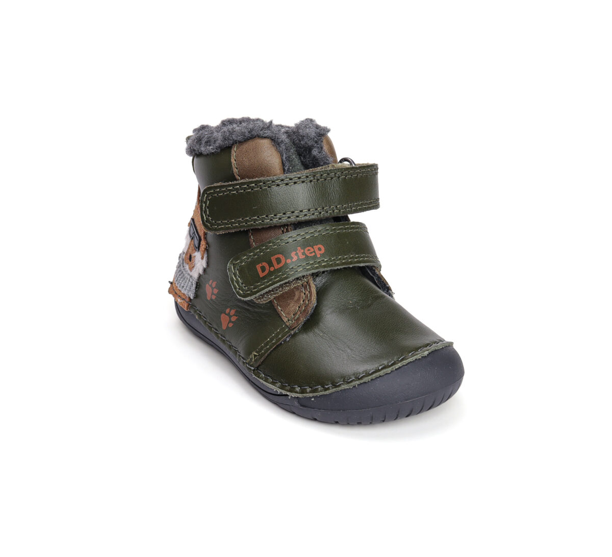 D.D.Step nahast barefoot-saapad, emerald/hunt D.D.Step - HellyK - Kvaliteetsed lasteriided, villariided, barefoot jalatsid