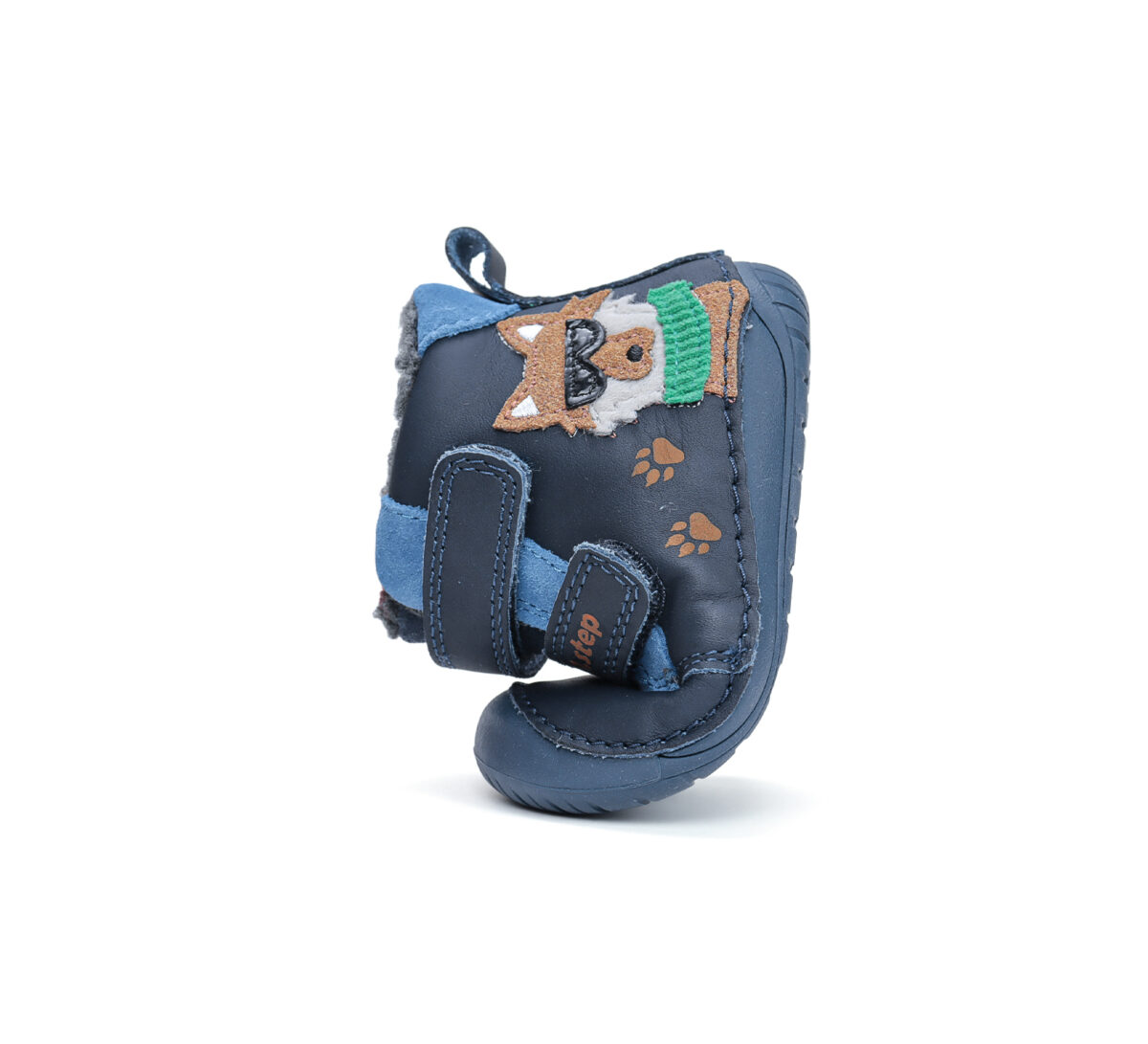 D.D.Step nahast barefoot-saapad, royal blue II/hunt D.D.Step - HellyK - Kvaliteetsed lasteriided, villariided, barefoot jalatsid