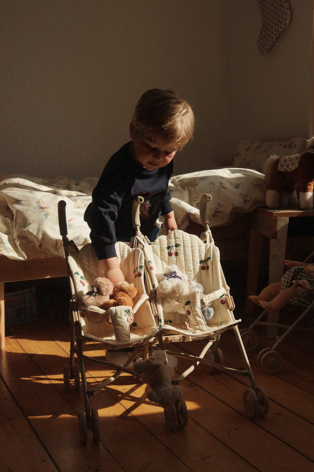 Konges Slojd Baby Animals, Brown Bunny Kaisukad ja kaltsunukud - HellyK - Kvaliteetsed lasteriided, villariided, barefoot jalatsid