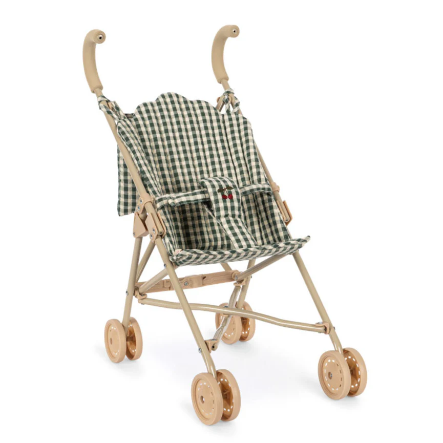 Konges Slojd Nukukäru, Smoke Pine Check Mänguasjad - HellyK - Kvaliteetsed lasteriided, villariided, barefoot jalatsid