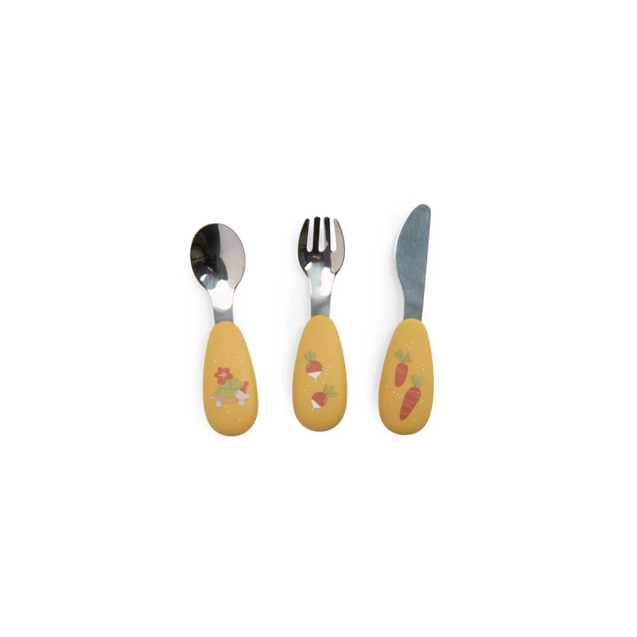 Moulin Roty söögiriistade komplekt Trois petits lapins Kodumaailm ja muud tarvikud - HellyK - Kvaliteetsed lasteriided, villariided, barefoot jalatsid