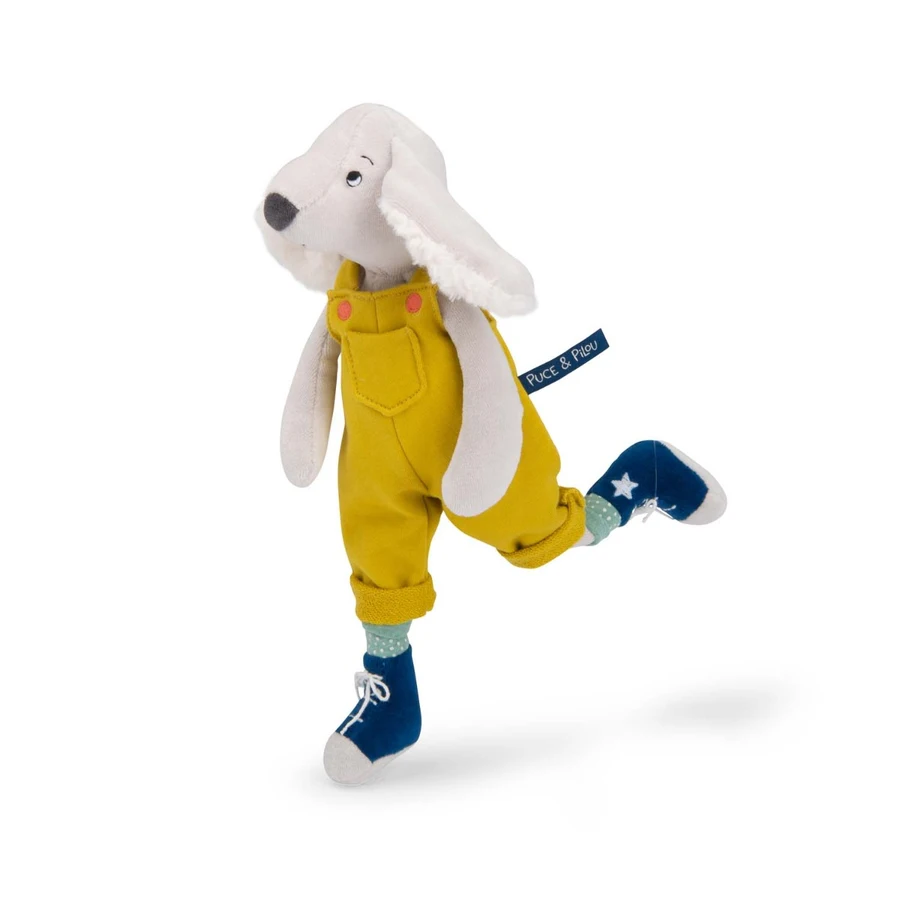 Moulin Roty kaisukas koer Pilou Puce & Pilou Kaisukad ja kaltsunukud - HellyK - Kvaliteetsed lasteriided, villariided, barefoot jalatsid