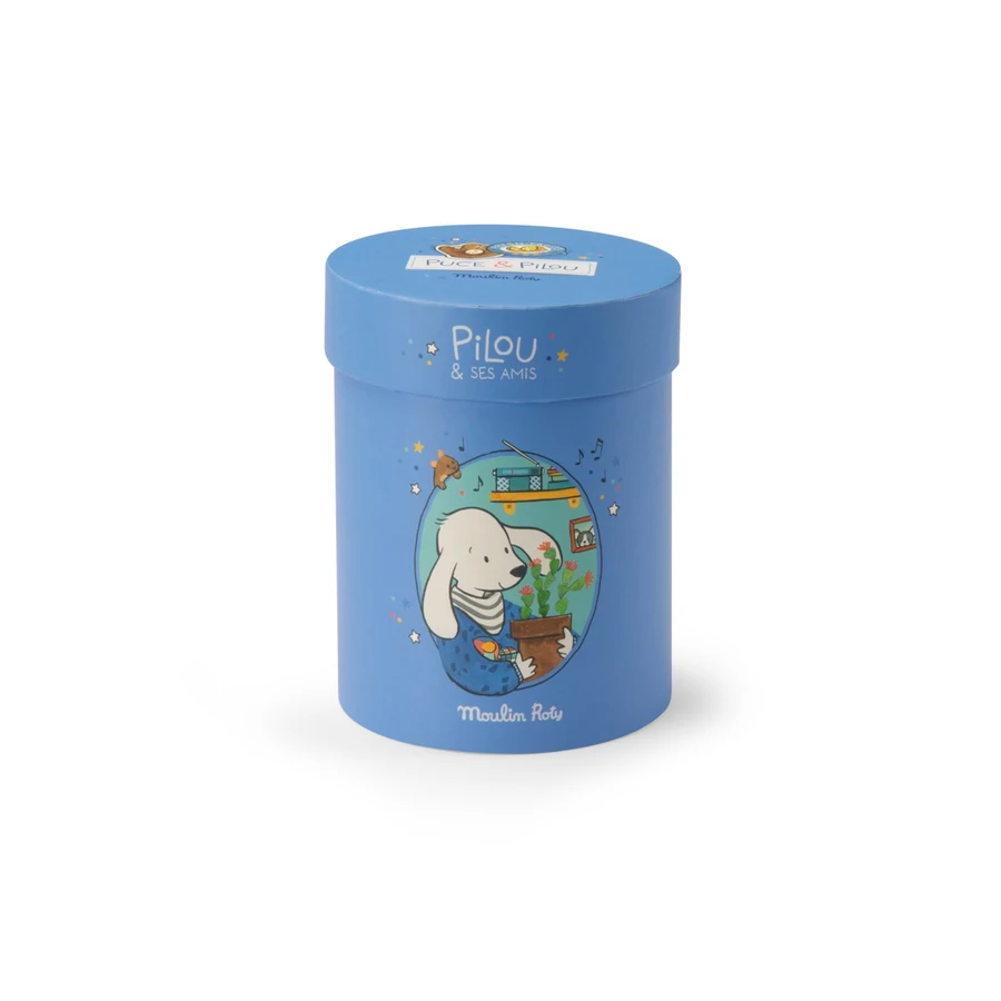 Moulin Roty koeranukk Pilou Puce & Pilou Kaisukad ja kaltsunukud - HellyK - Kvaliteetsed lasteriided, villariided, barefoot jalatsid